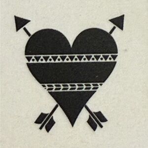Heart with Arrows Stencil 12x12 - 1 Sheet DIY Dreamcatcher Wall Art Craft